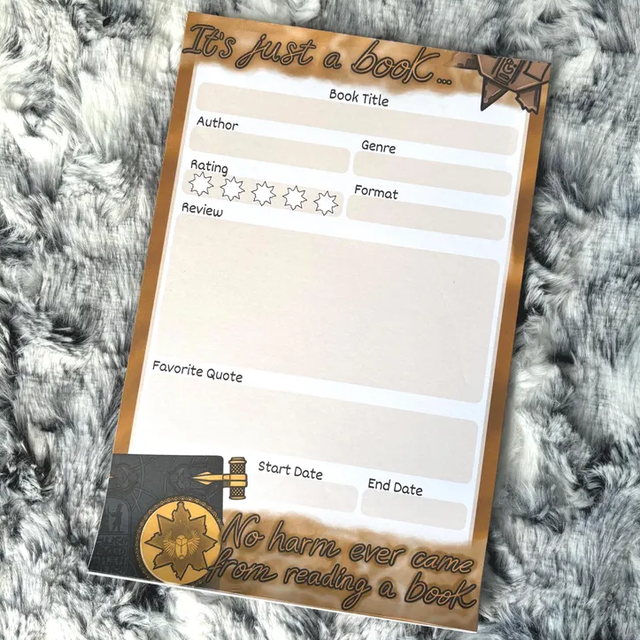 The Mummy (1999) Inspired Book Review Notepad: 'It's Just a Book'