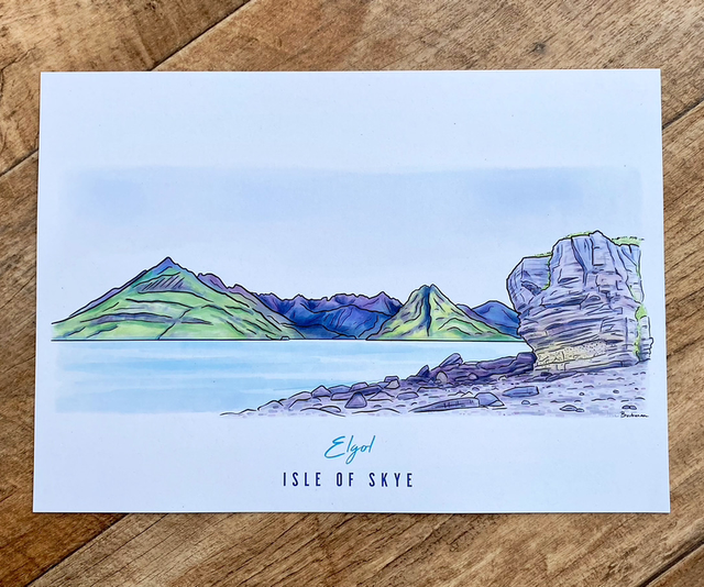 Elgol A4 art print