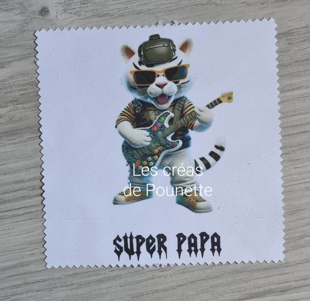Essuie lunettes super papa