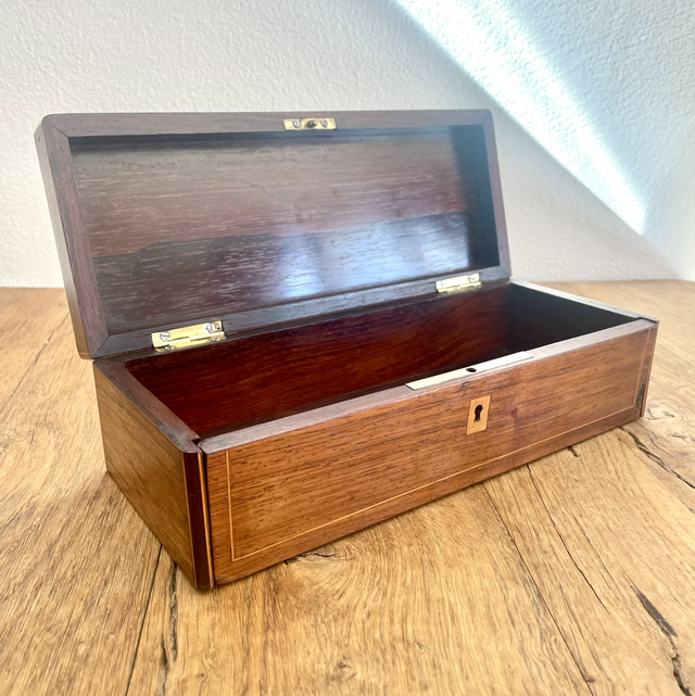 Boite à gants ancienne Marqueterie