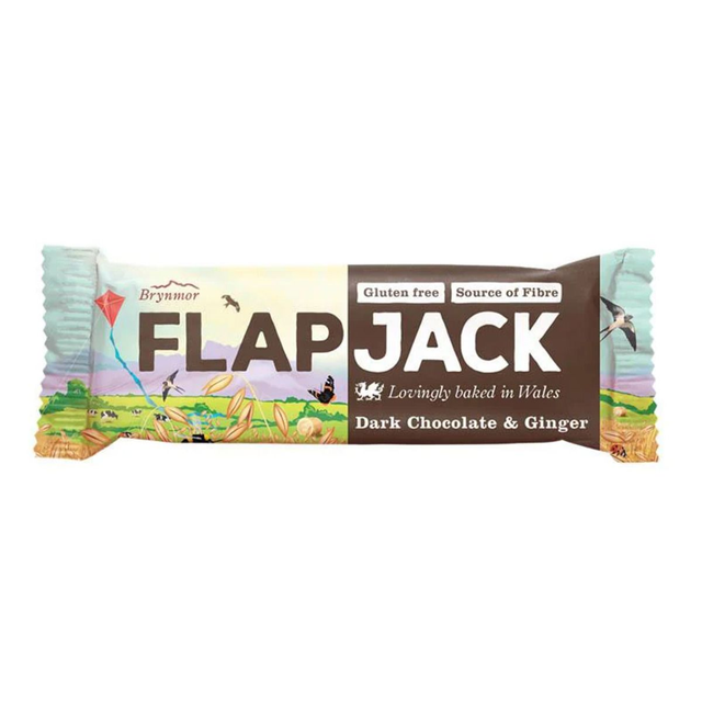 Brynmor Dark Chocolate &amp; Ginger Flapjack 80g
