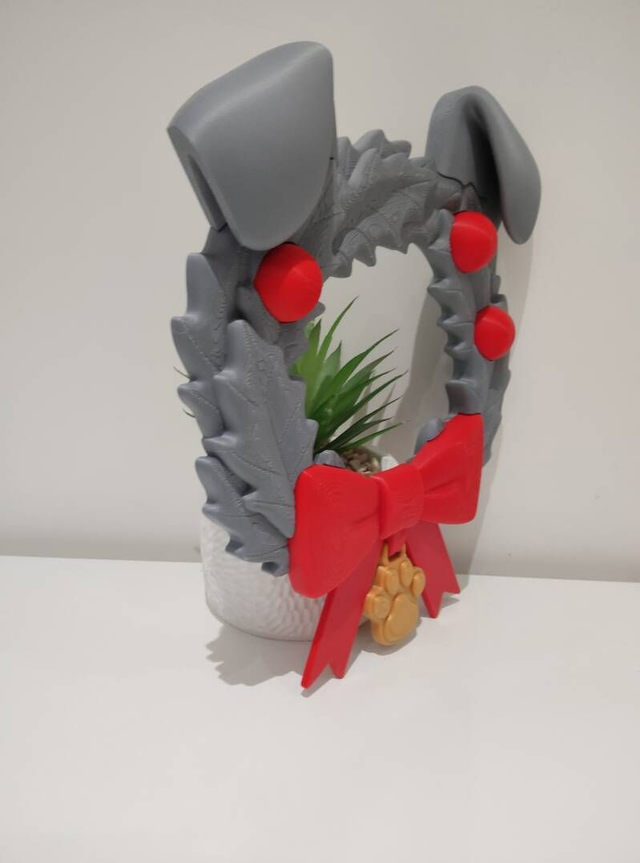 Couronne de Noël Chien