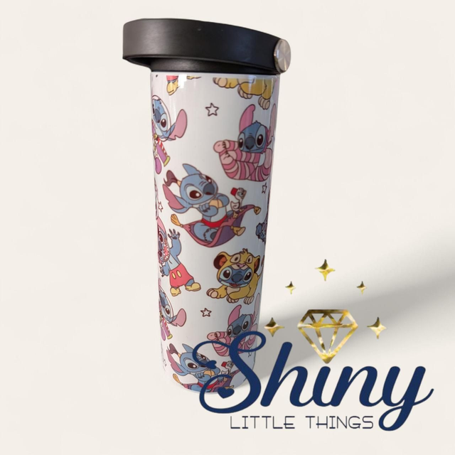 20oz Flip Top Water Bottle Stitch Design