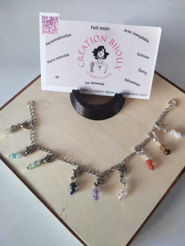 Bracelet personalisable en pierre 