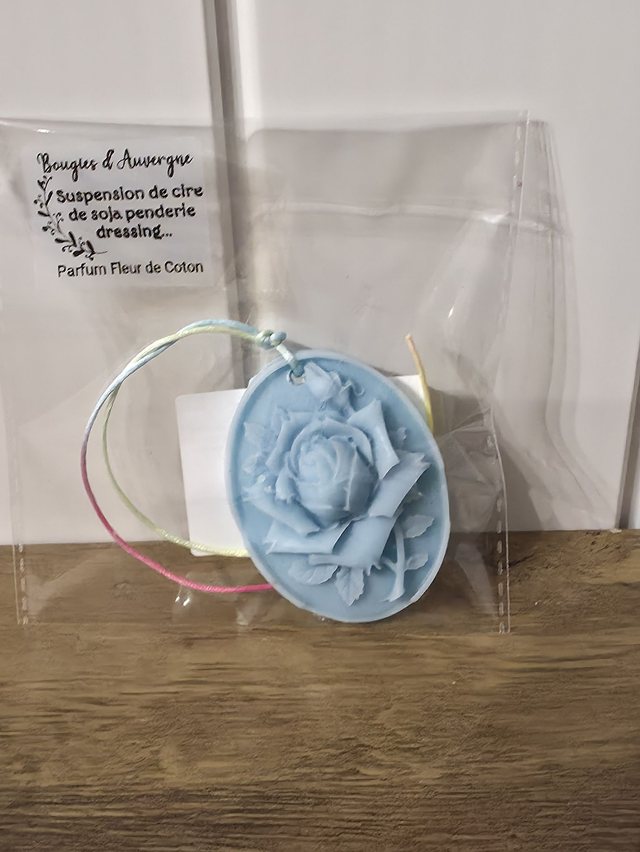 Suspension de cire de soja parfum Fleur de Coton 