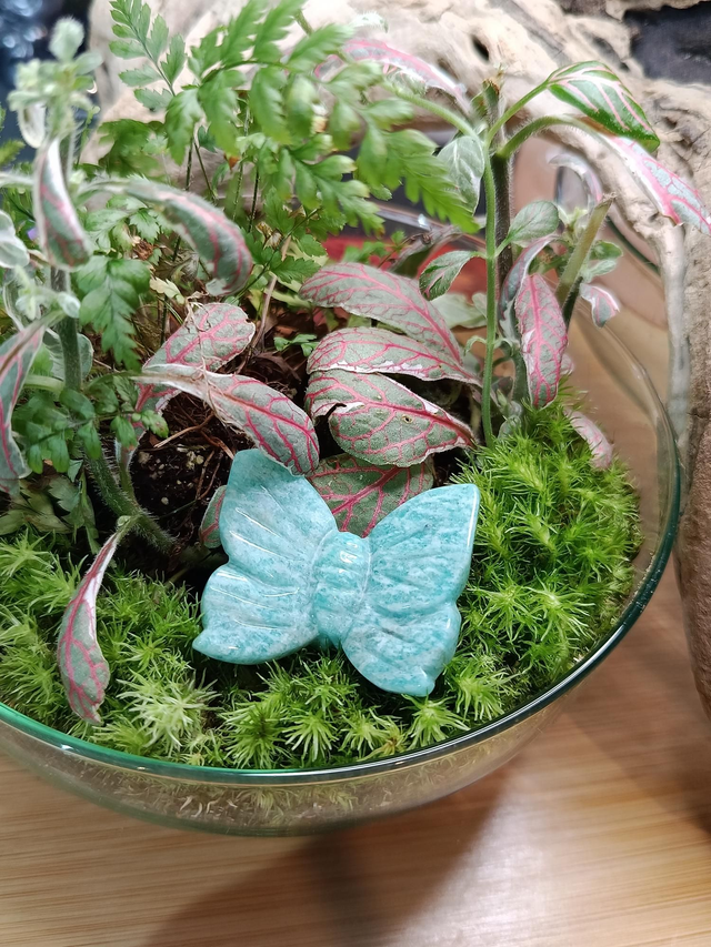 Papillon en Amazonite