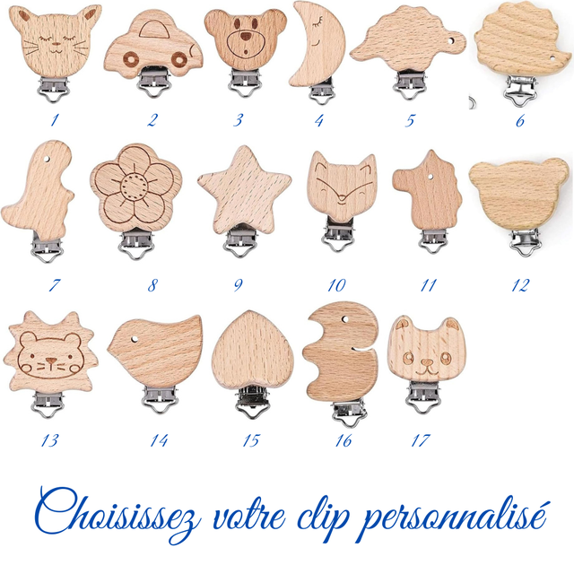 Attache-tétine personnalisé