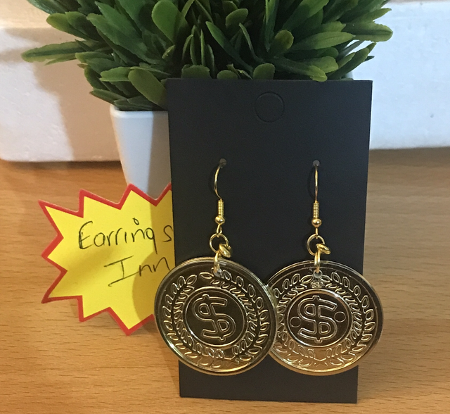 Gold Colour Dangling Earrings- GCD80