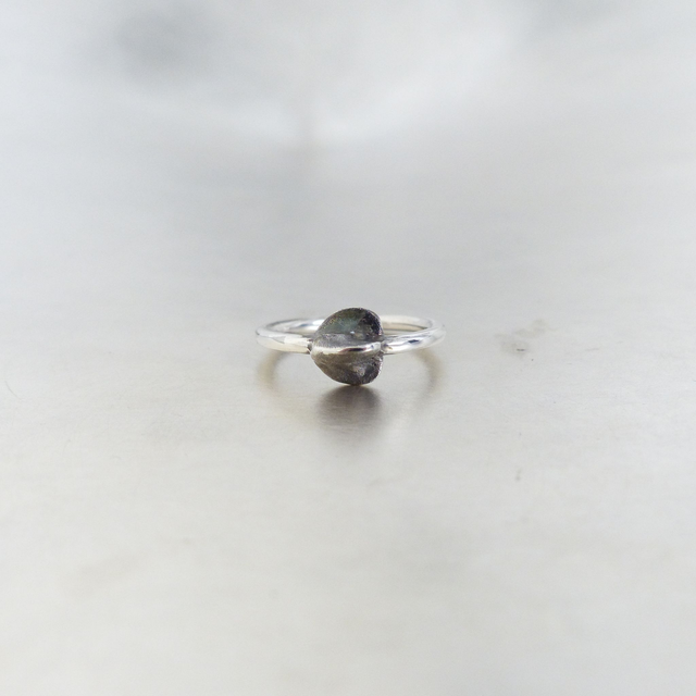 Ring Traubenhyazinthe Silber geschwärzt