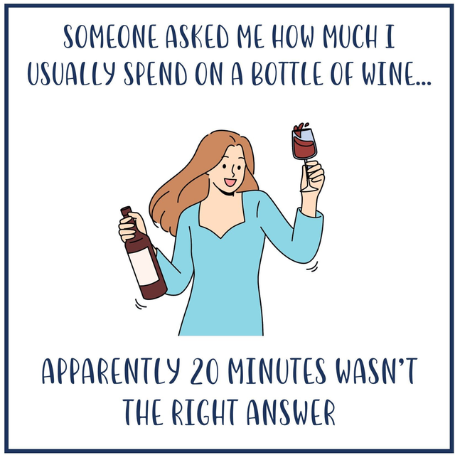 103 - GIGGLE CARD AW - HOW MUCH WINE