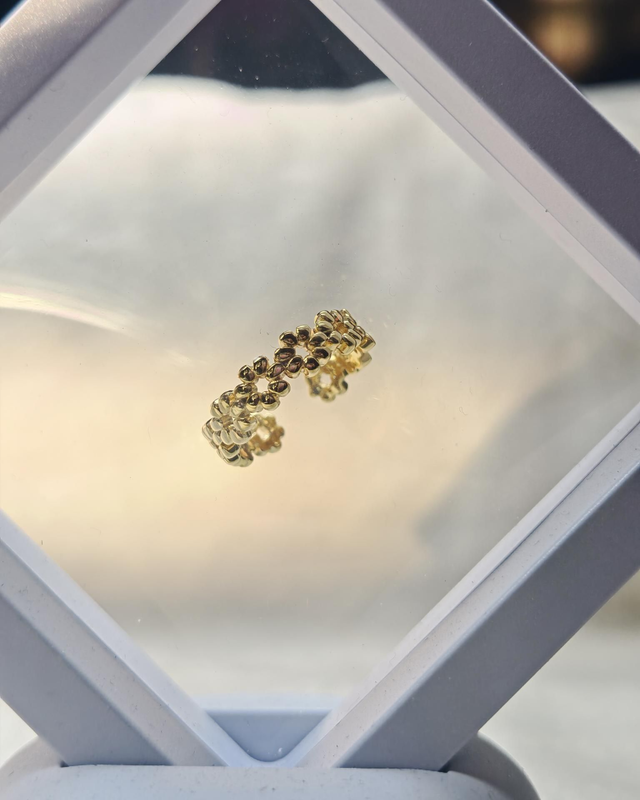 Teenring Stainless Steel goud kleur 