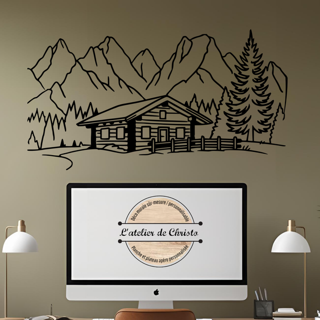 Chalet au pied des montagnes 