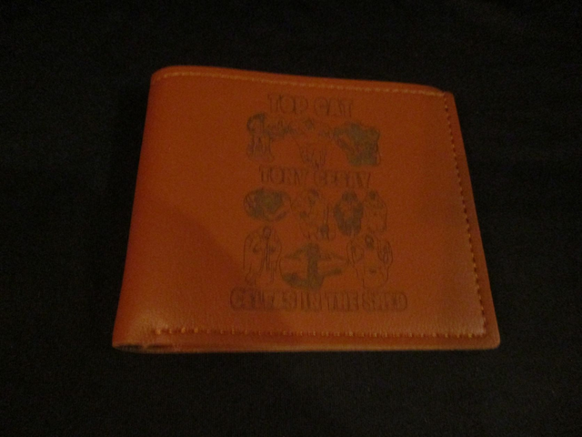 Tony Cesay BROWN WALLET #10 Pics Green &amp; Yellow Logo (ABA Champion Boxer) 