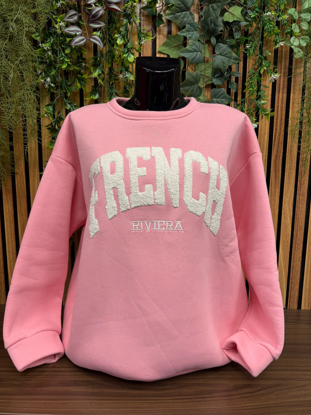 Sweater FRENCH - Roze
