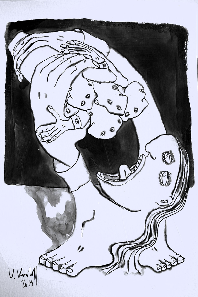 Les têtes des soldats d'une armée infinie