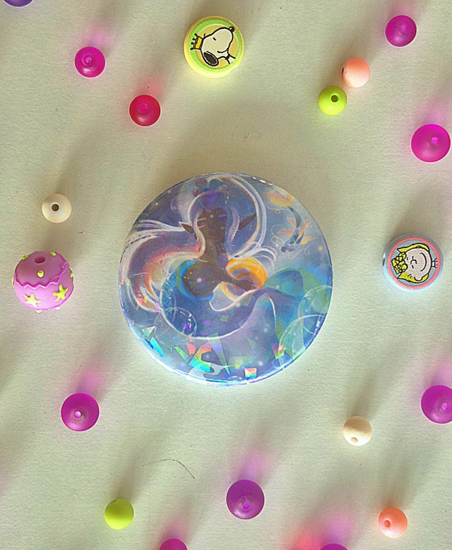 Badge « Eina's Bubble mini moi » Eina petite sirène 