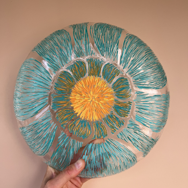 Large plate - hand painted 