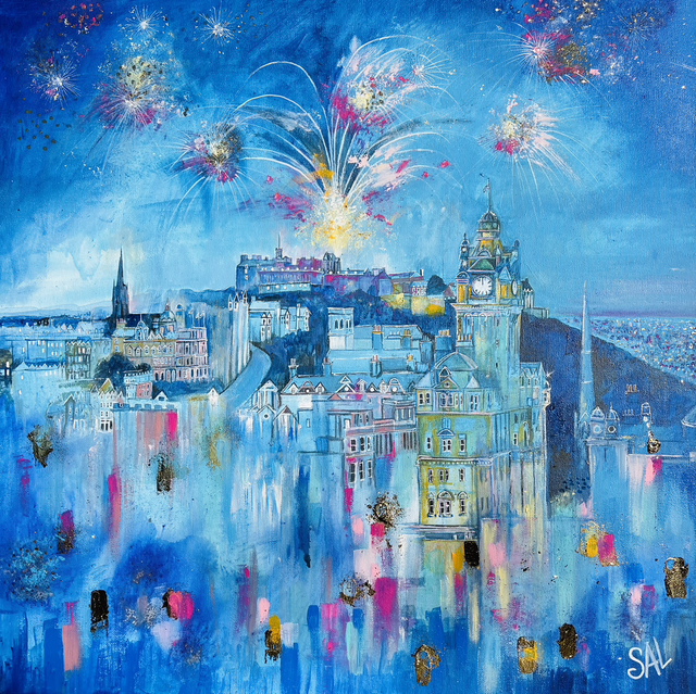 Print- Edinburgh- Blue Edinburgh 