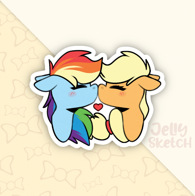 Applejack x Rainbow Dash | MLP Sticker