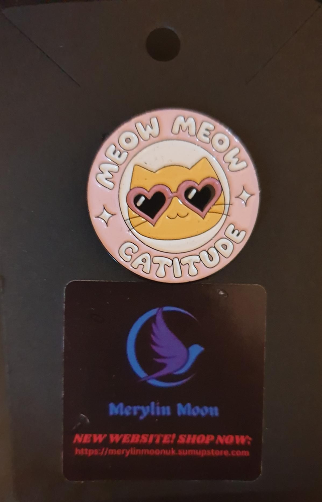 Meow Meow Catitude Pin Badge 