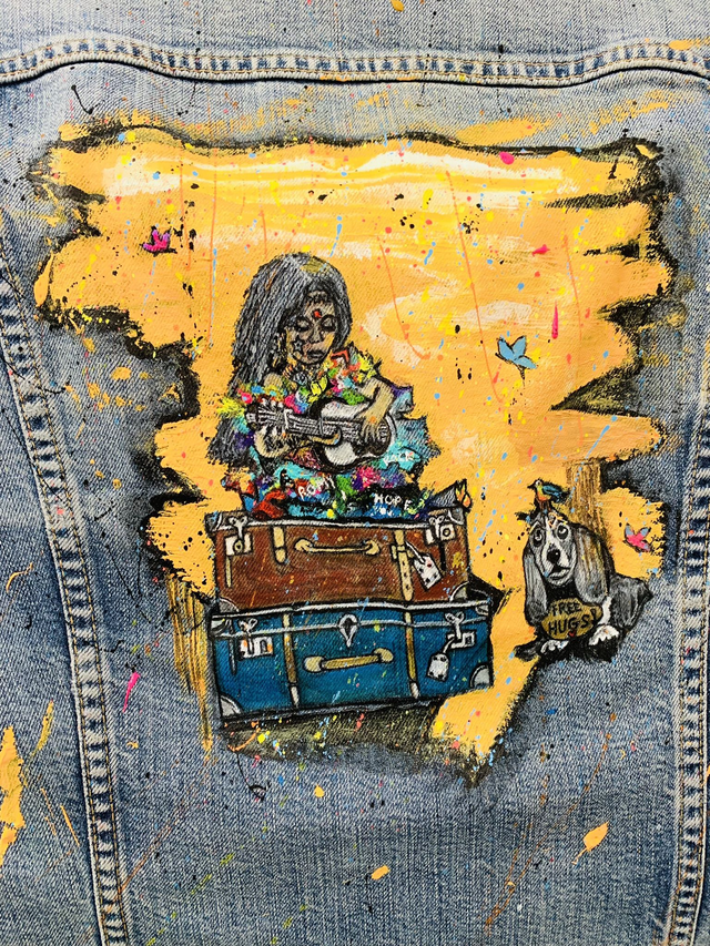 Veste taille M personnalisées “voyage”