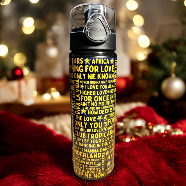 RC Inspired Song Title Water Bottle - 750ml