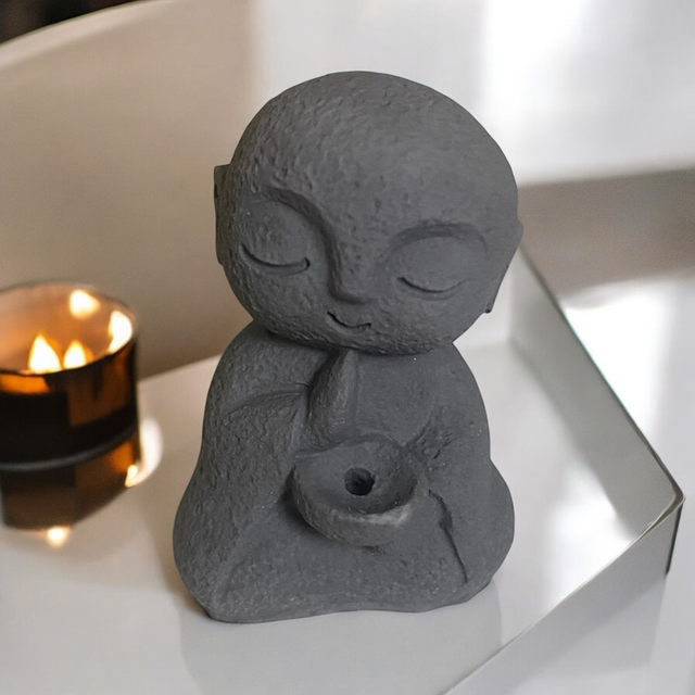 Porte encens bouddha Jesmonite 