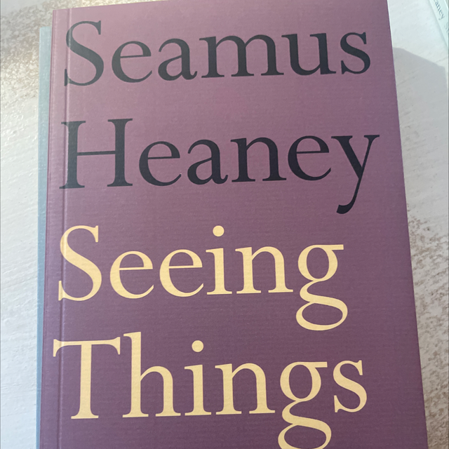 Seeing Things Seamus Heaney
