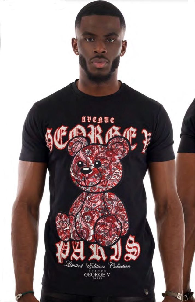 Avenue George V – T-shirt Ours Rouge