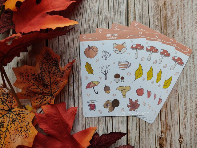 Autumn Sticker Sheet | Fall