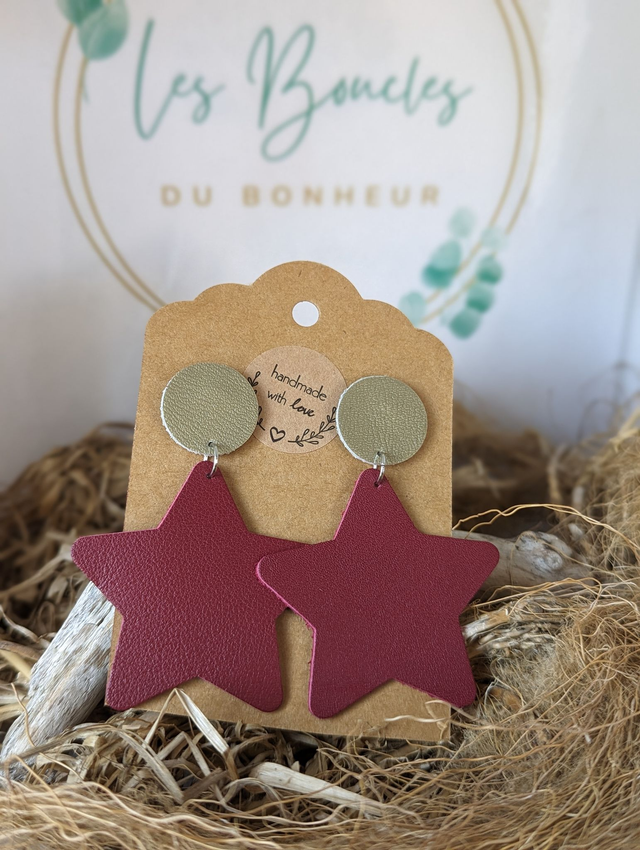 Boucles d&#039;oreilles Star s023