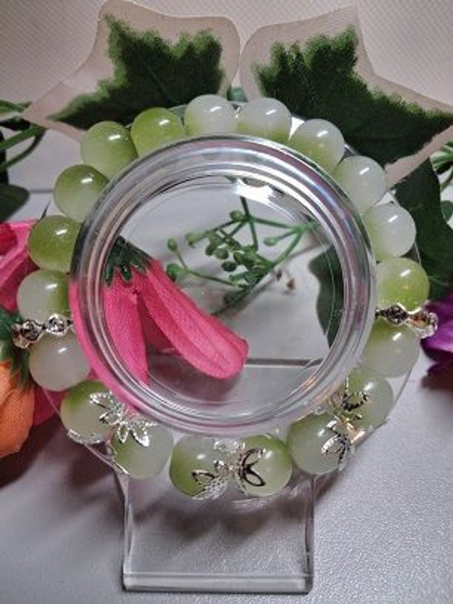 Bracelet en perles de verre – Pièce unique