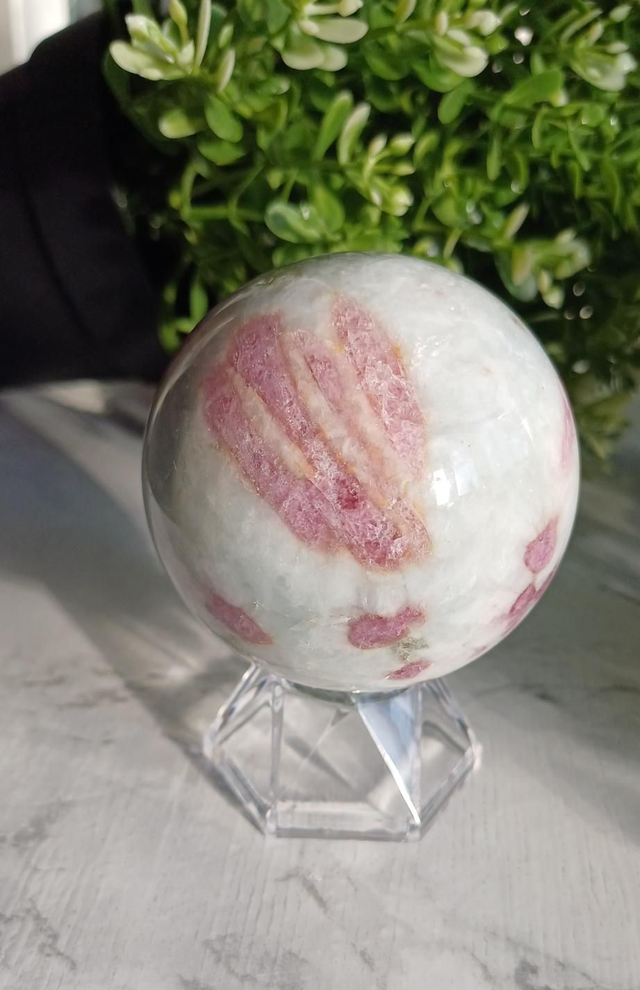Pink Tourmaline Sphere