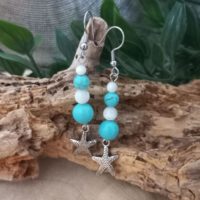 Boucles d&#039;oreilles turquoise