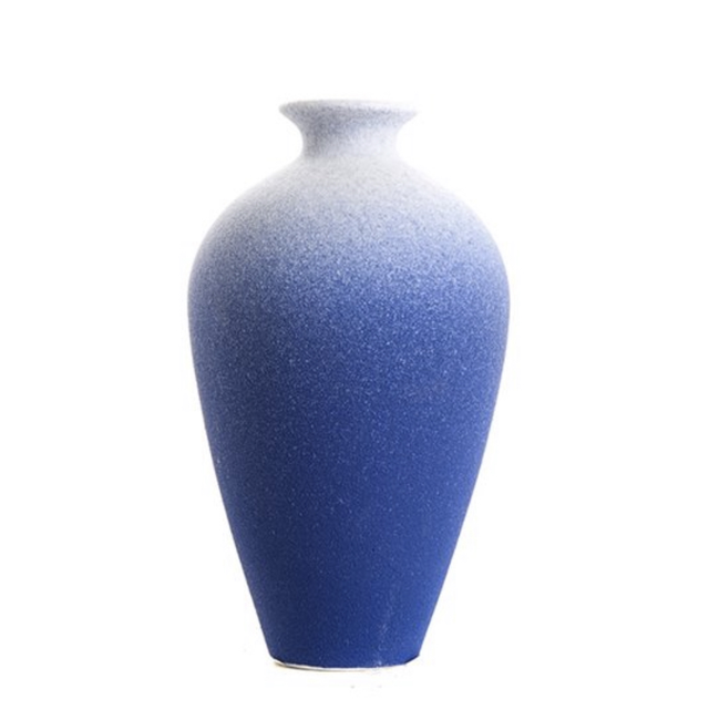 Vase Maiping bleue neige