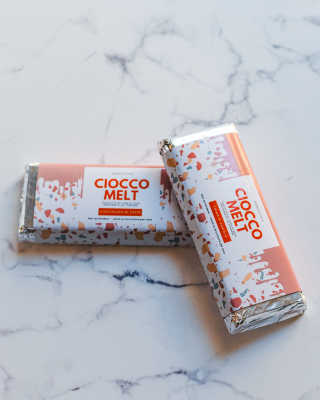 CioccoMelt – Cera Profumata Artigianale | Cioccolato al Caffè & Crema di Vaniglia | Wax Melt per Casa Profumata