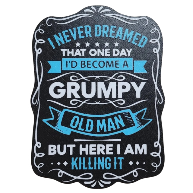 Grumpy old man plaat
