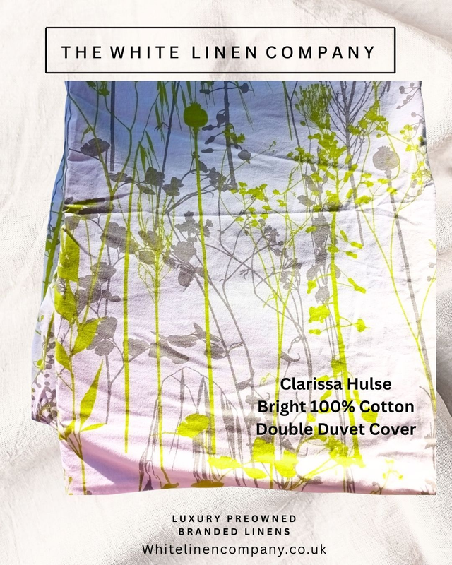 1 Clarissa Hulse Lime Green Single Cotton Duvet Cover