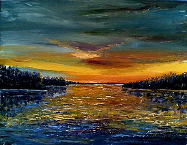 Iltarusko 1. (50x60 cm) 