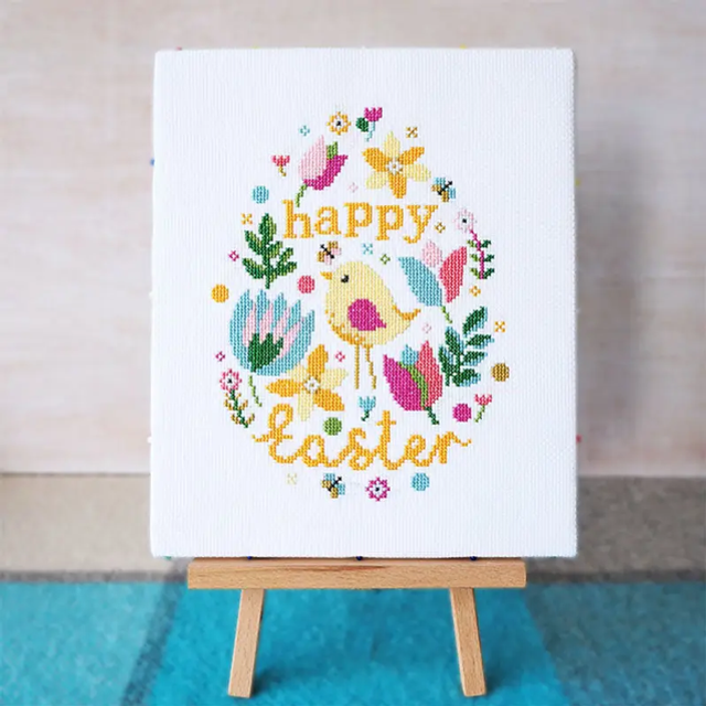 Easter Blooms - Cross Stitch Kit by Caterpillar Cross Stitch