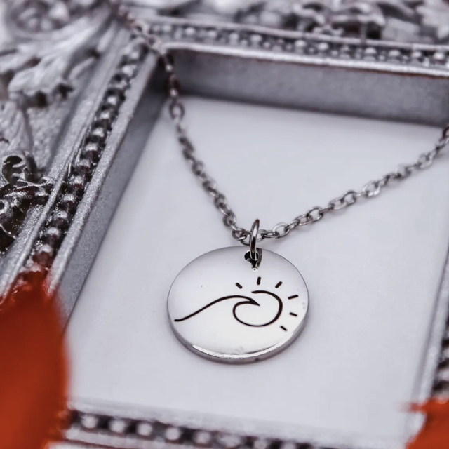 E-Collier surf argent