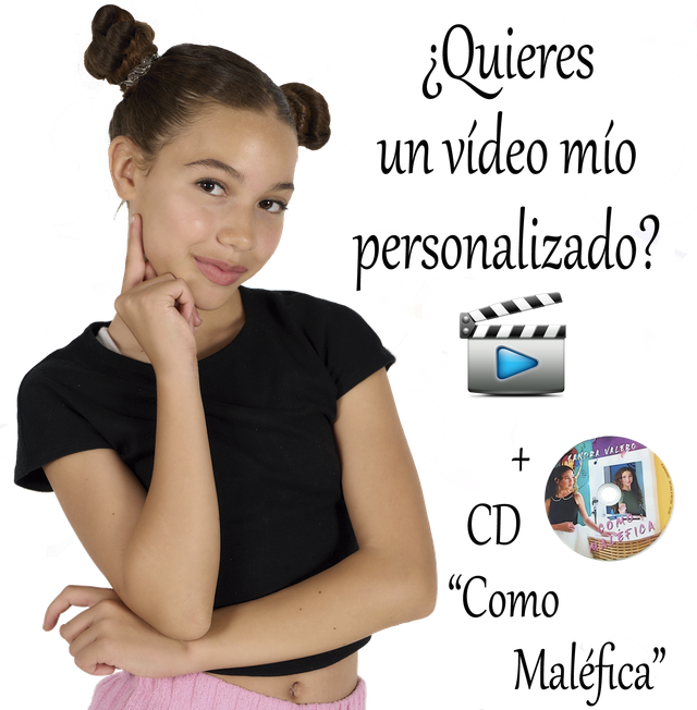 Pack Vídeo personalizado + CD "Como Maléfica"