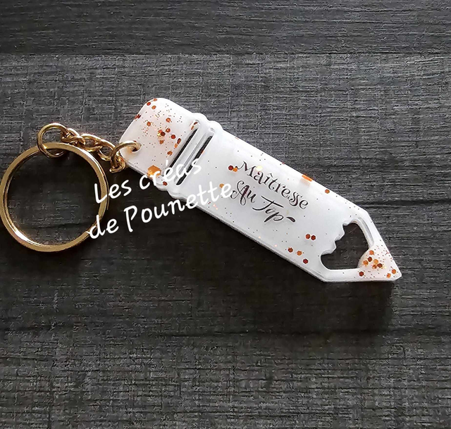 Porte clés crayon Maîtresse