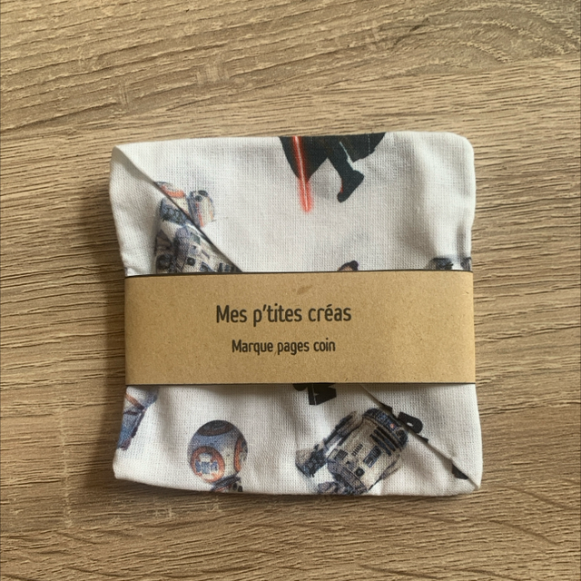 Marque pages coin en tissu