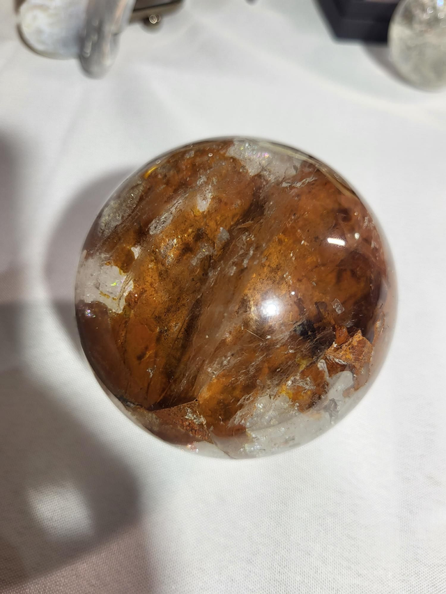 Natural red mud sphere 