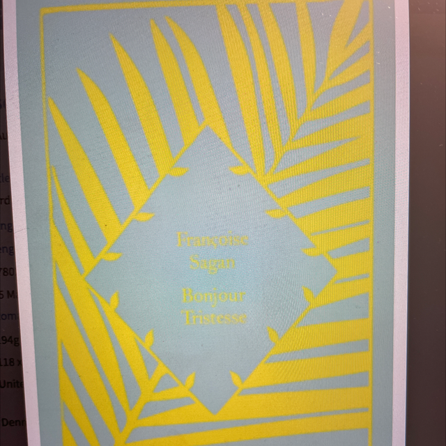 Bonjour Tristesse Françoise Sagan