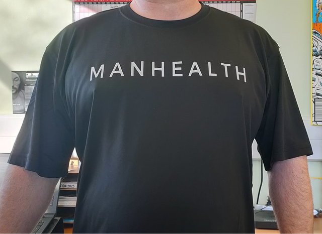 Black M A N H E A L T H Logo T-shirt