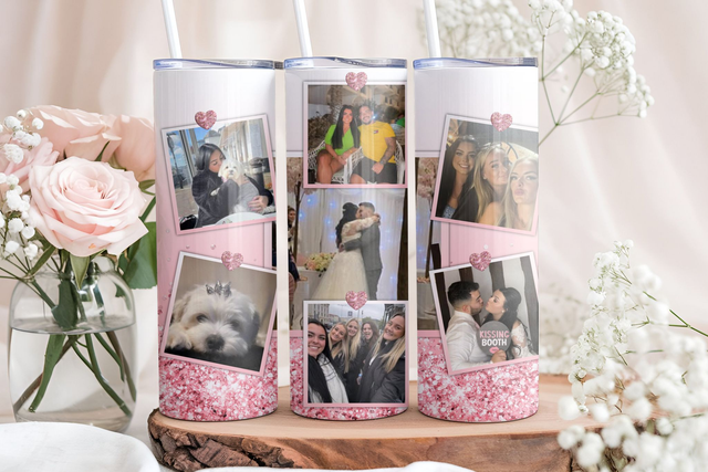 Glitter Photo Frame Tumbler 