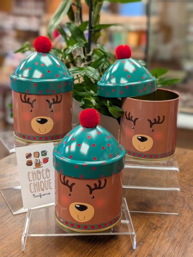 Boîte de Noël + Bonnet &quot;Renne&quot;