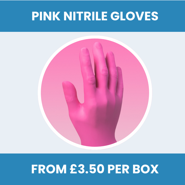 Pink Nitrile Gloves